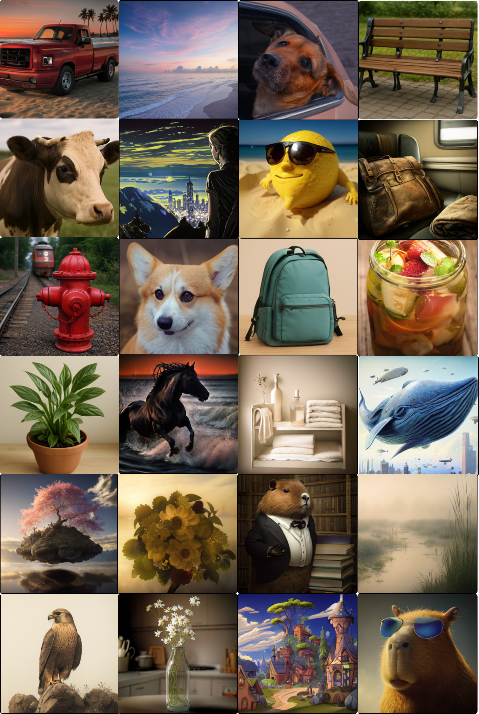 STARFlow2 text-to-image samples